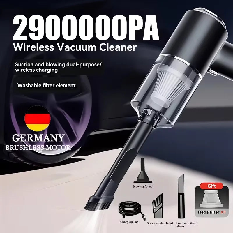 Leistungsstarker kabelloser Auto-Staubsauger